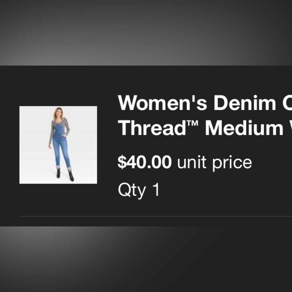 Universal Thread Classic Blue Denim Overalls